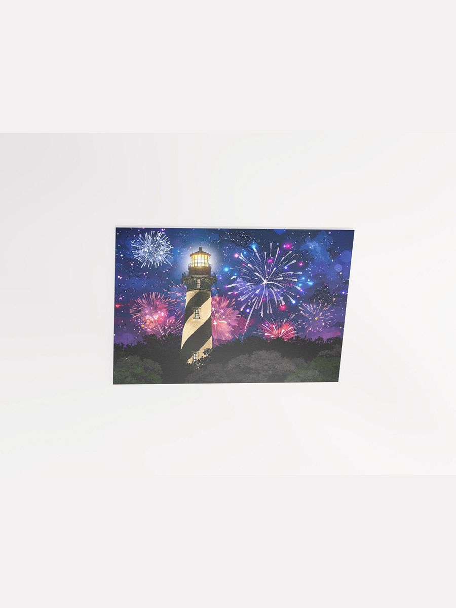 Fireworks Over St. Augustine Lighthouse – Florida Matte Poster product image (3)