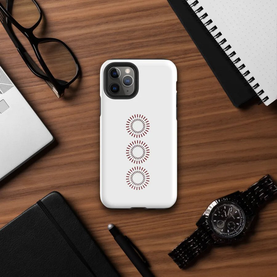Red Circle Tough Case for iPhone® product image (58)