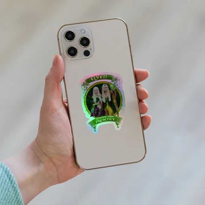 Elven ACTIVATE YOUR PRESENCE Holographic Kiss-Cut Sticker product image (1)