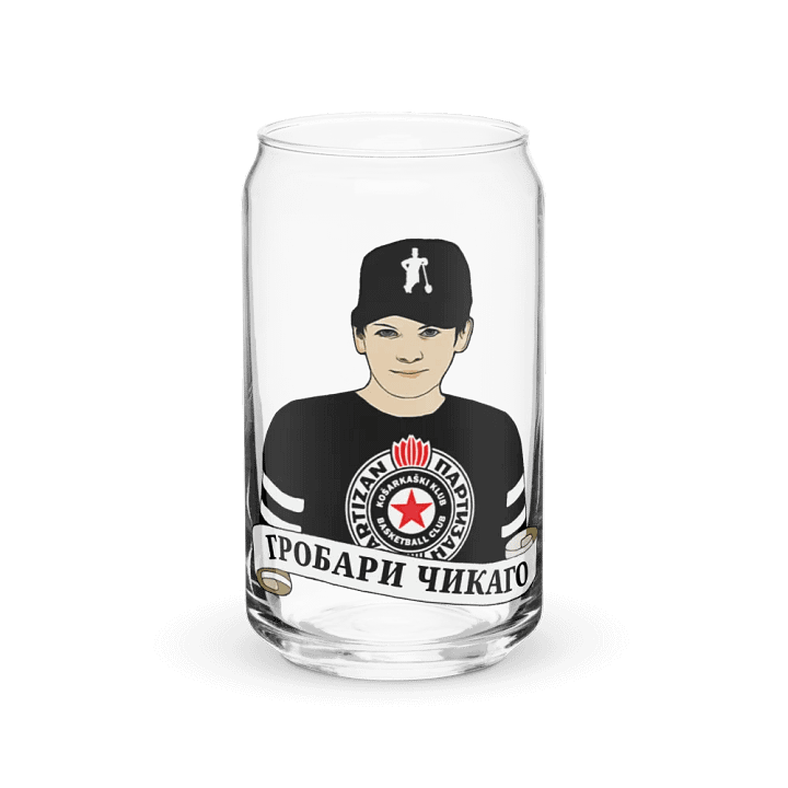 Grobari Čikago KK Partizan Can-Shaped Glass product image (1)