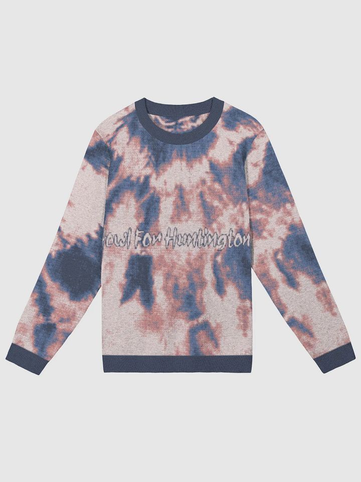 Huntington's Pink/Navy Tie-Dyed Sweater product image (1)