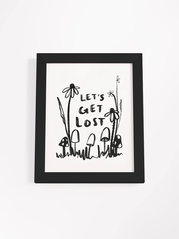 Let's Get Lost Framed Art Print product image (1)