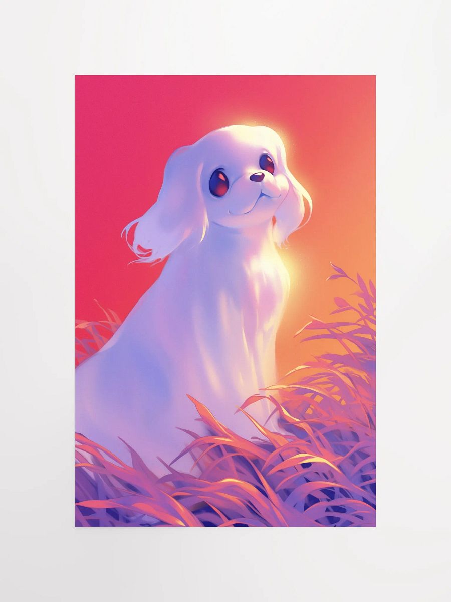 Whimsical Dog Ghost Poster product image (4)