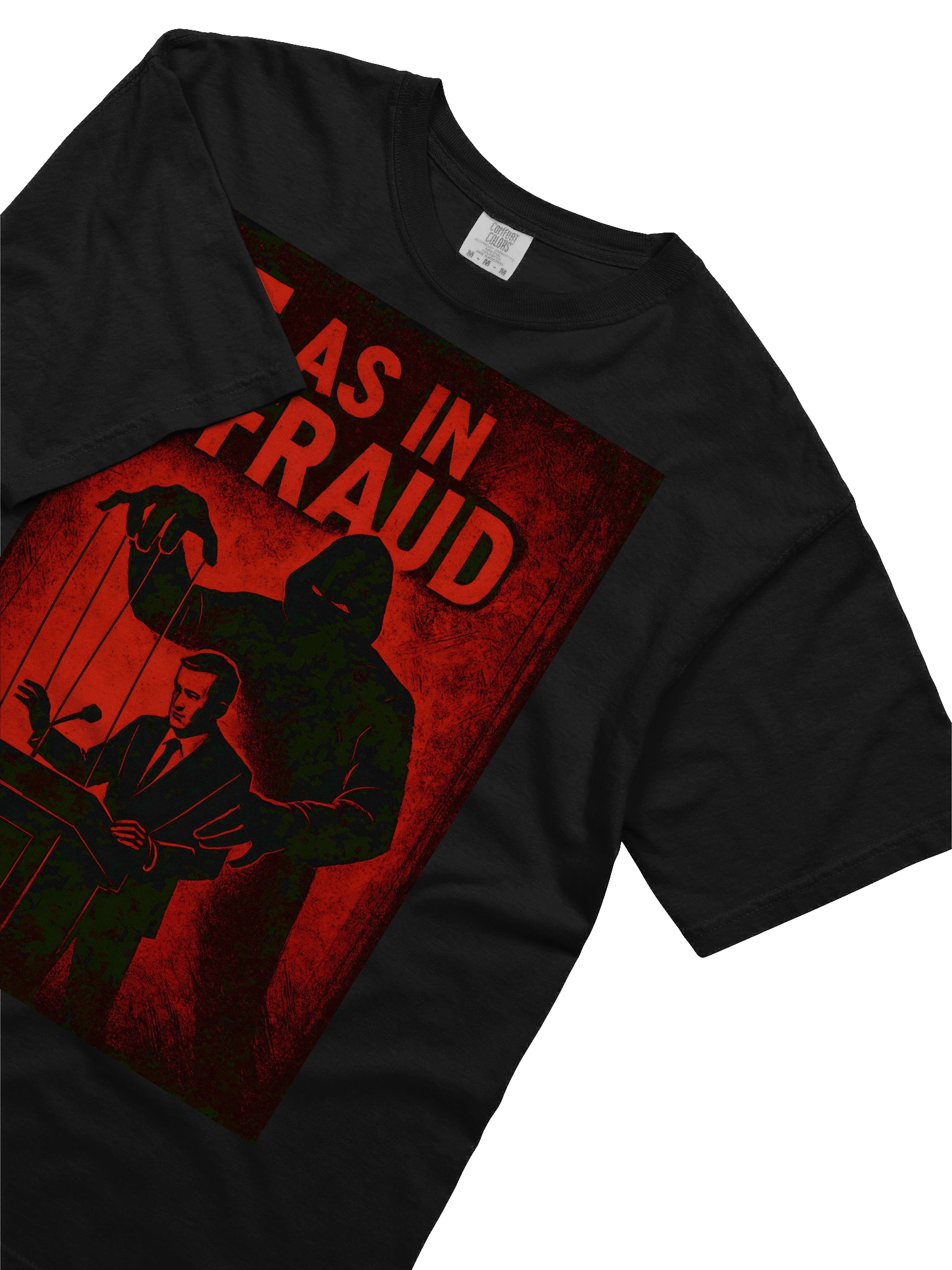 F as in fraud comfort colors garment-dyed heavyweight t-shirt by dark alphabet product image (3)