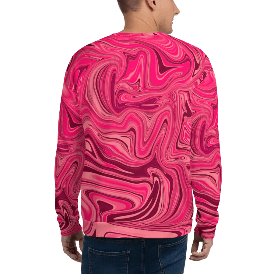 Sweatshirt - Shades of Magenta Pink Digital Fluid Art product image (8)