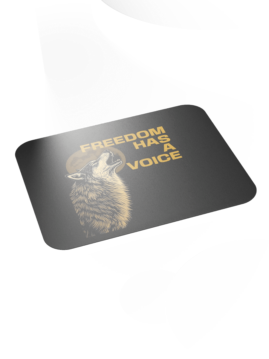 Freedom Has A Voice Howling Wolf Mousepad product image (4)