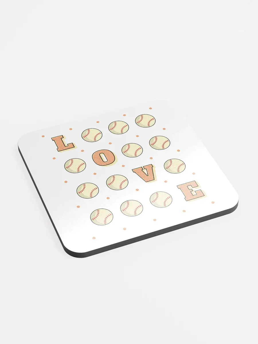 Love Baseball Square Game Coasters product image (2)