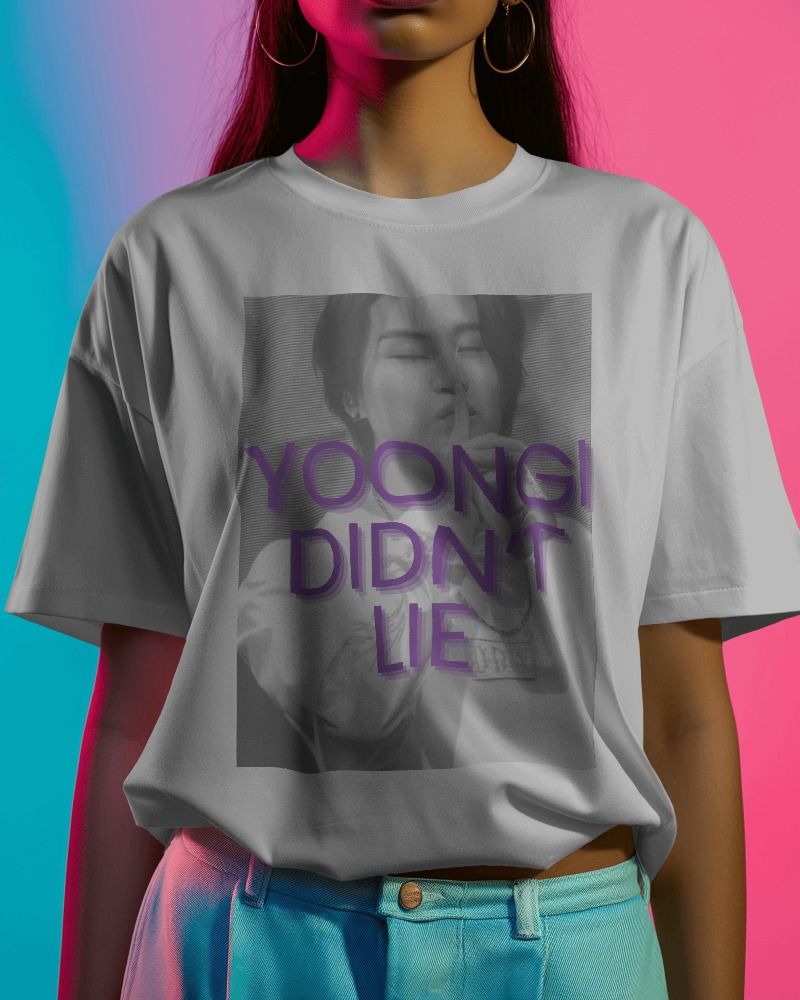 Yoongi didn´t lie Heavy Weight T-shirt product image (26)