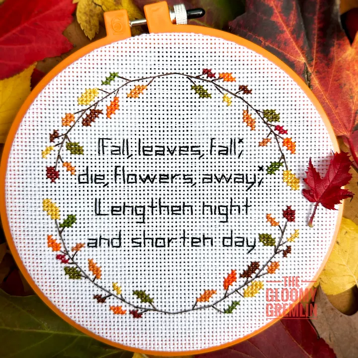 Fall, Leaves, Fall - Cross Stitch Pattern product image (1)