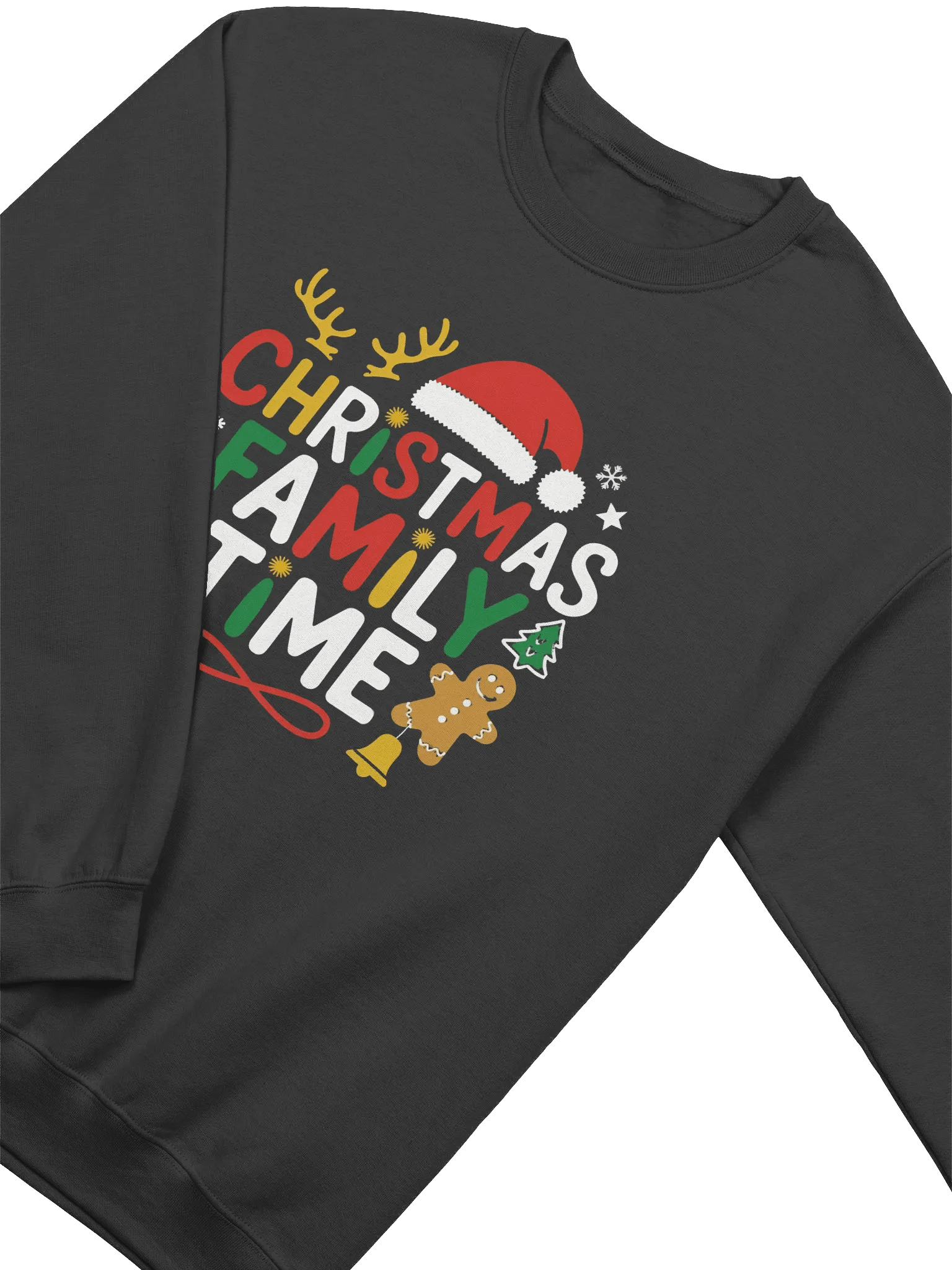 Festive Christmas Sweatshirt | Cozy Family Time Crewneck for the Holidays product image (2)