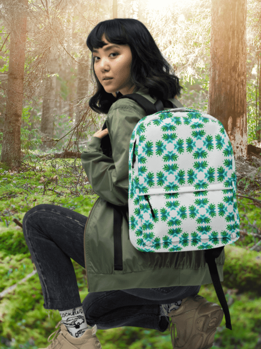 Symmetry Leaf All-Over Backpack product image (1)