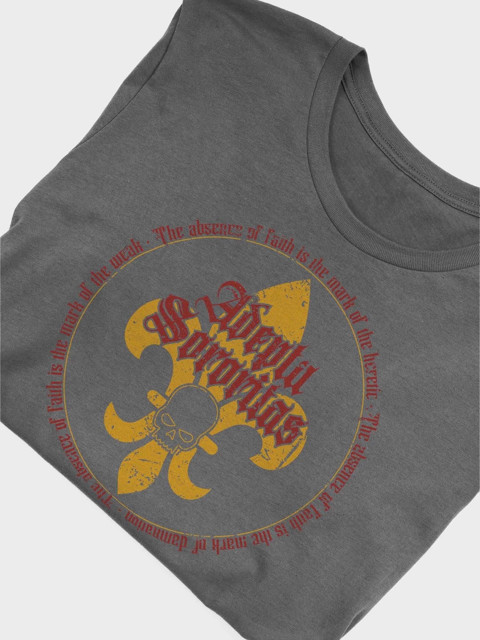 Faith and Fire – Adepta Sororitas Retro Badge Tee product image (9)