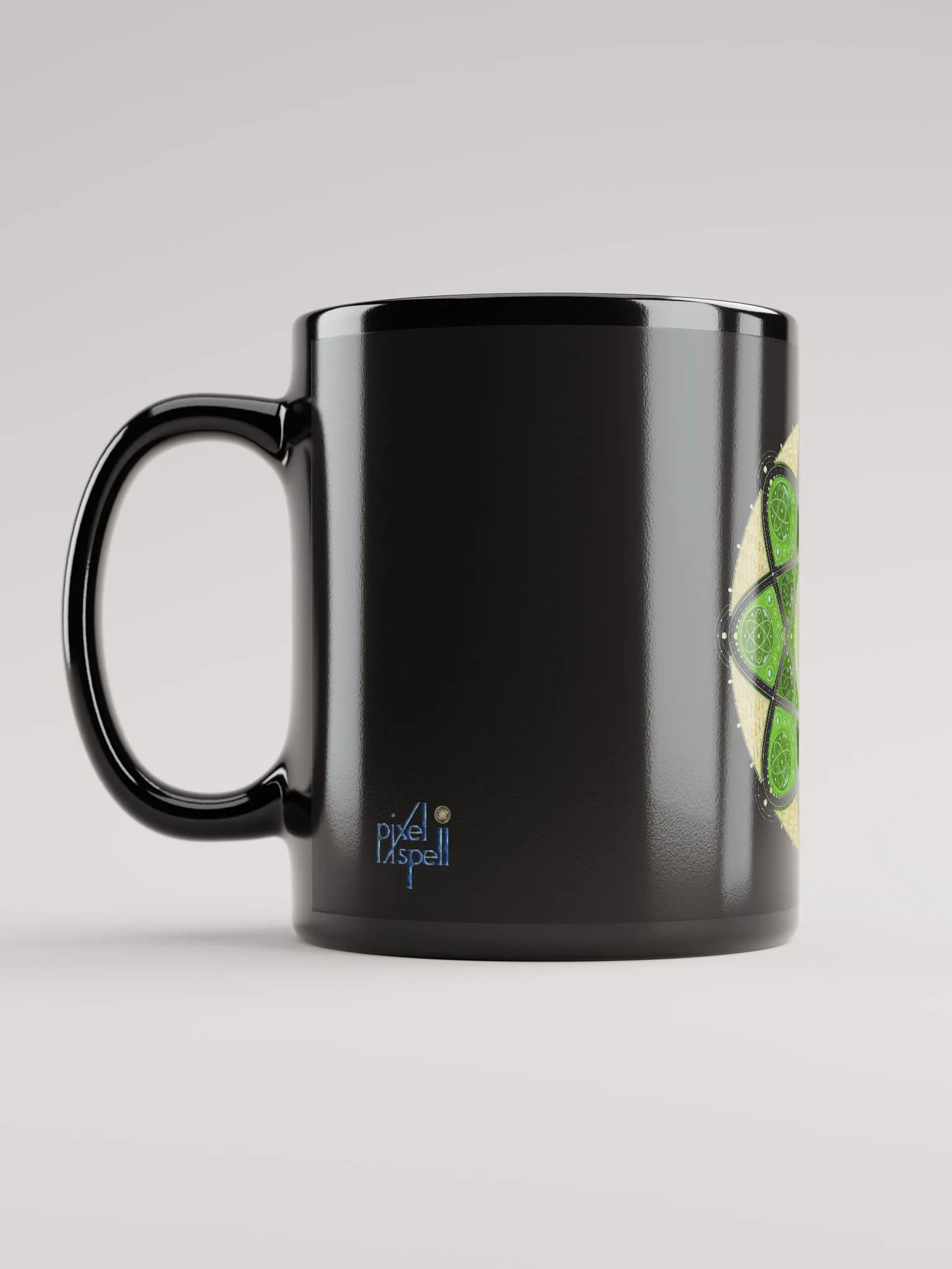 Mandala of Love Black Glossy Mug product image (6)