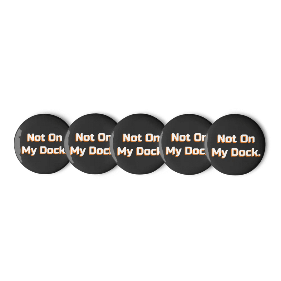 "Not On My Dock" 5 Pc. Pin Set product image (2)