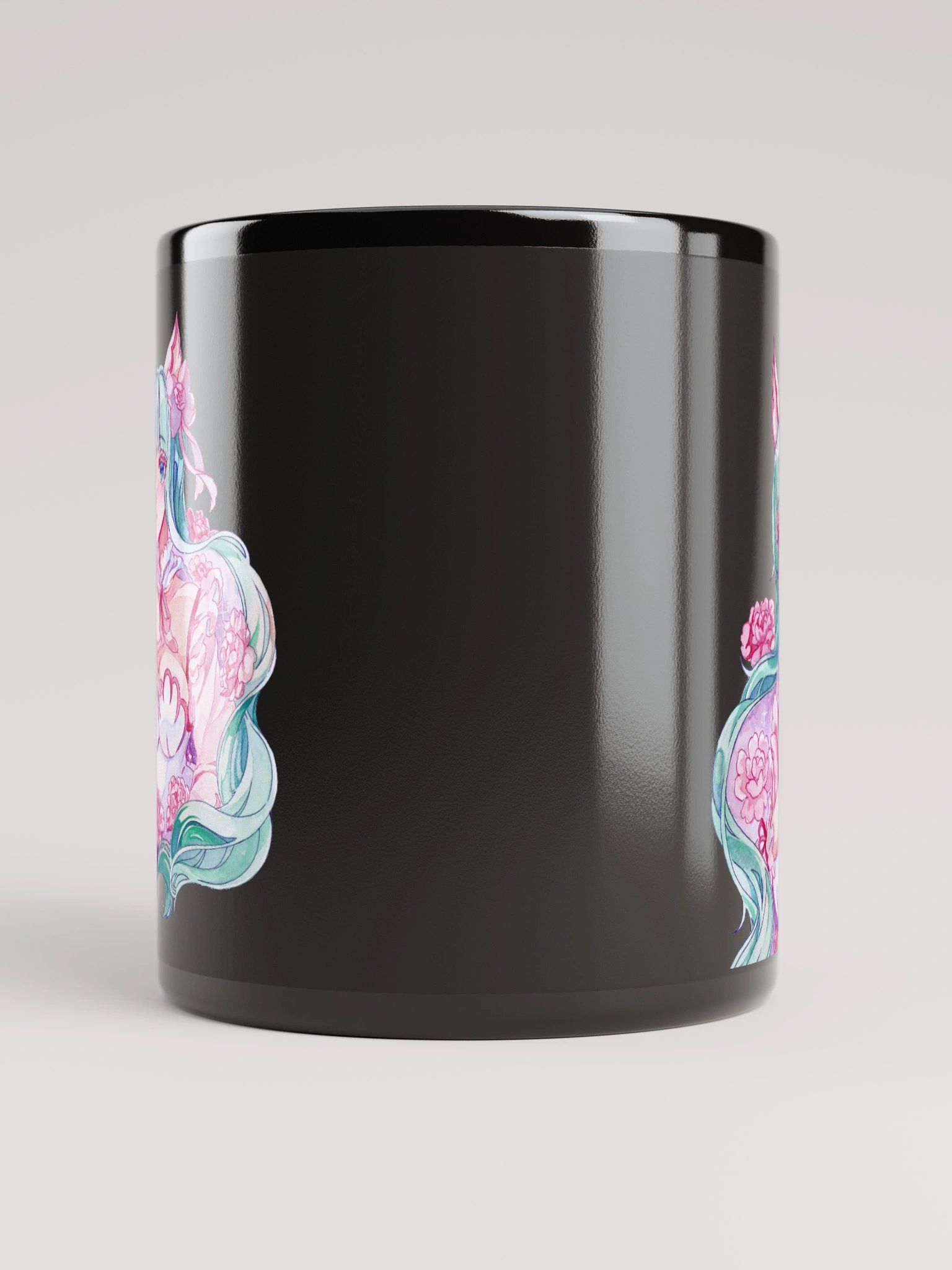 Peonies, My Love! Black Glossy Mug product image (10)