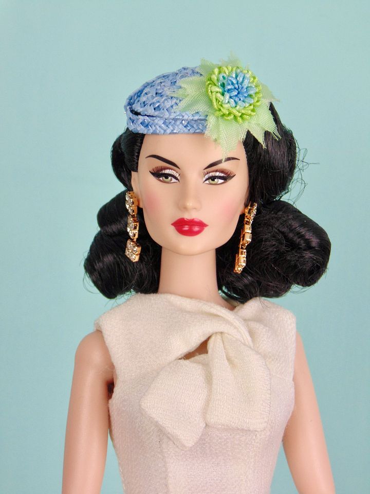 Blue/green hat for 12” fashion dolls product image (1)