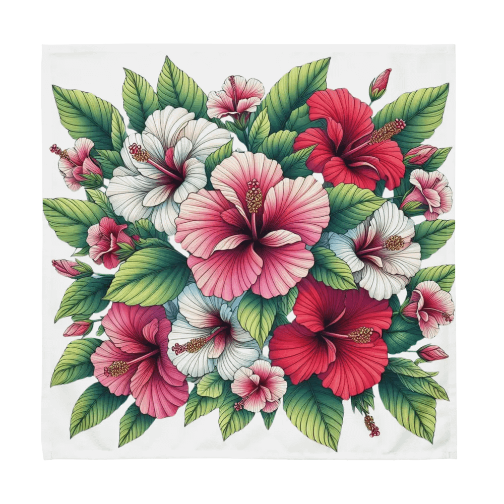 Orchid Oasis Cloth Napkin Set | AI Design flower product image (12)