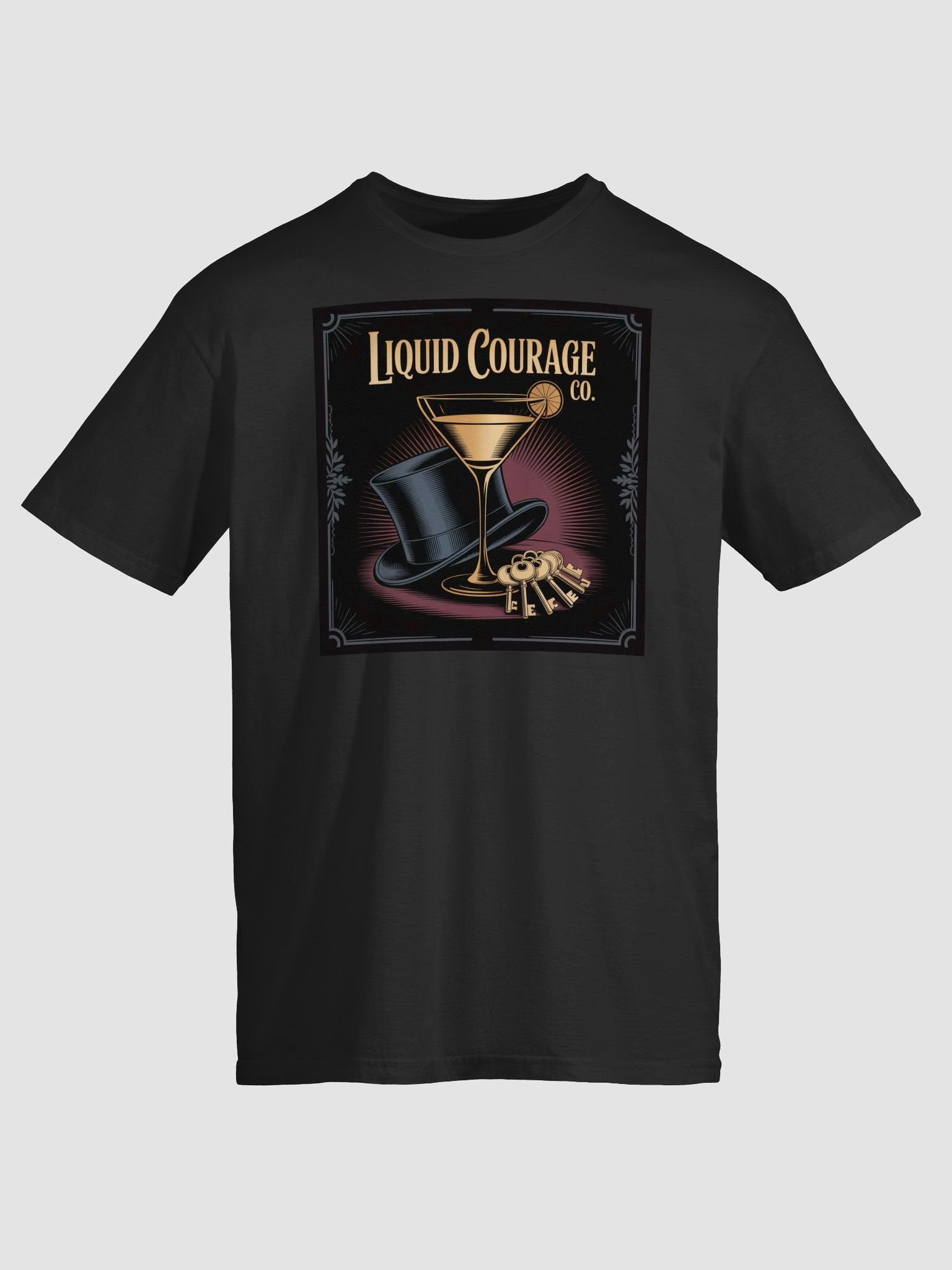 Liquid Courage Vintage Martini T-Shirt product image (1)
