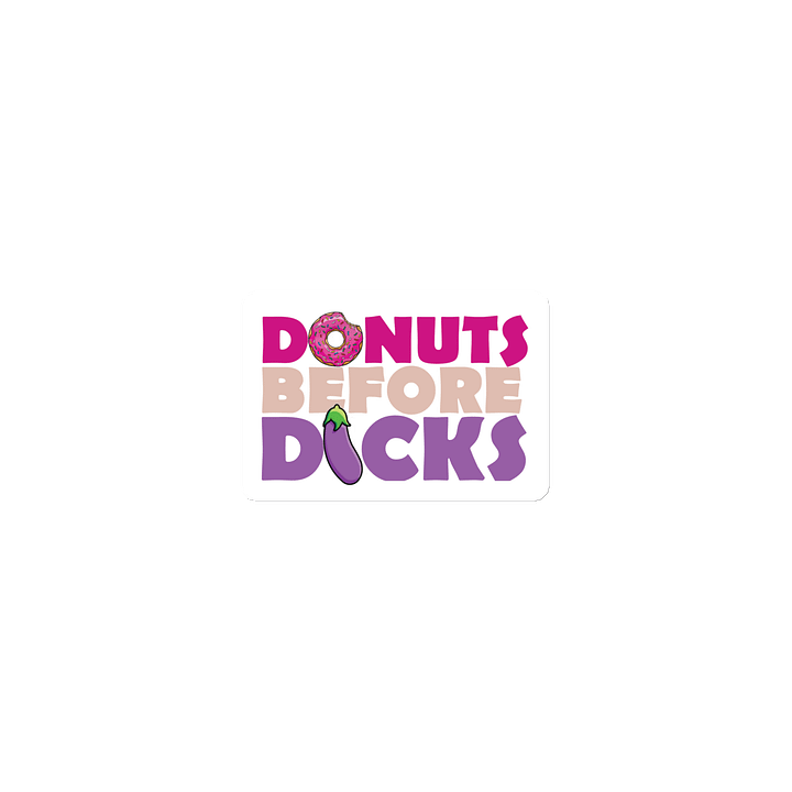 DONUTS BEFORE DICKS MAGNET product image (1)