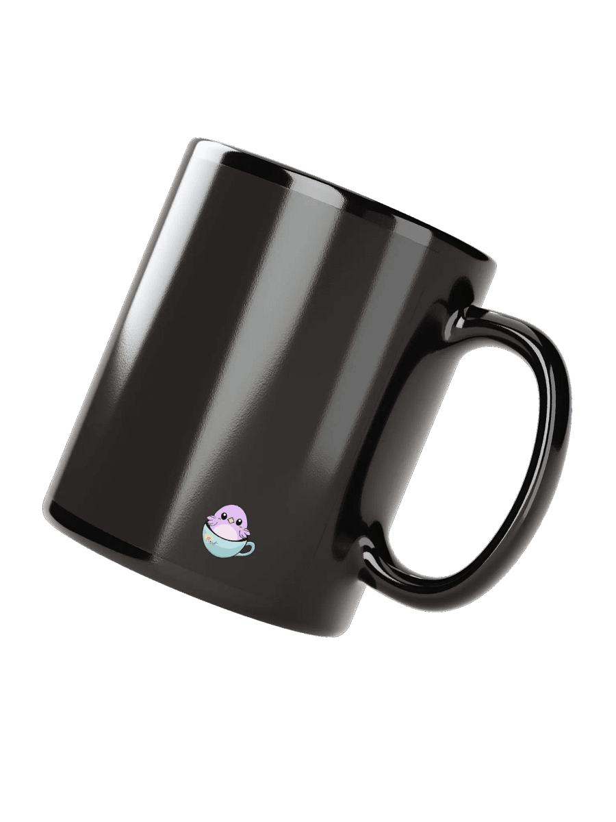 Cat Cup & Book | Black Mug product image (5)