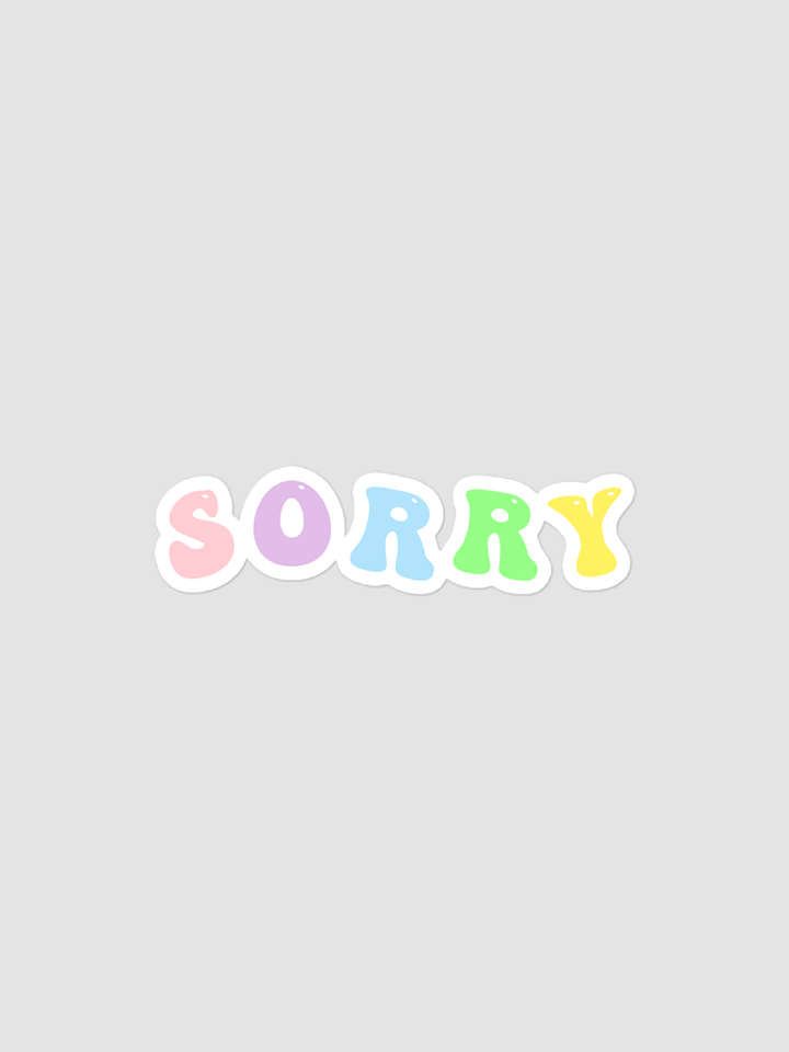 Sorry Sticker product image (1)