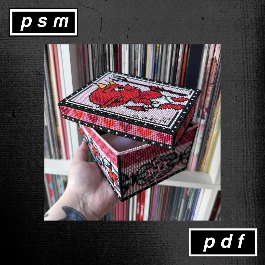 'Lil Devil Pink Plastic Canvas Lidded Box product image (2)