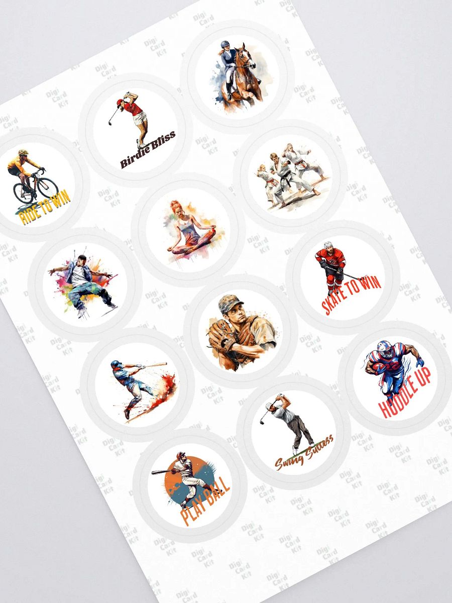 Sticker sheet sports product image (1)