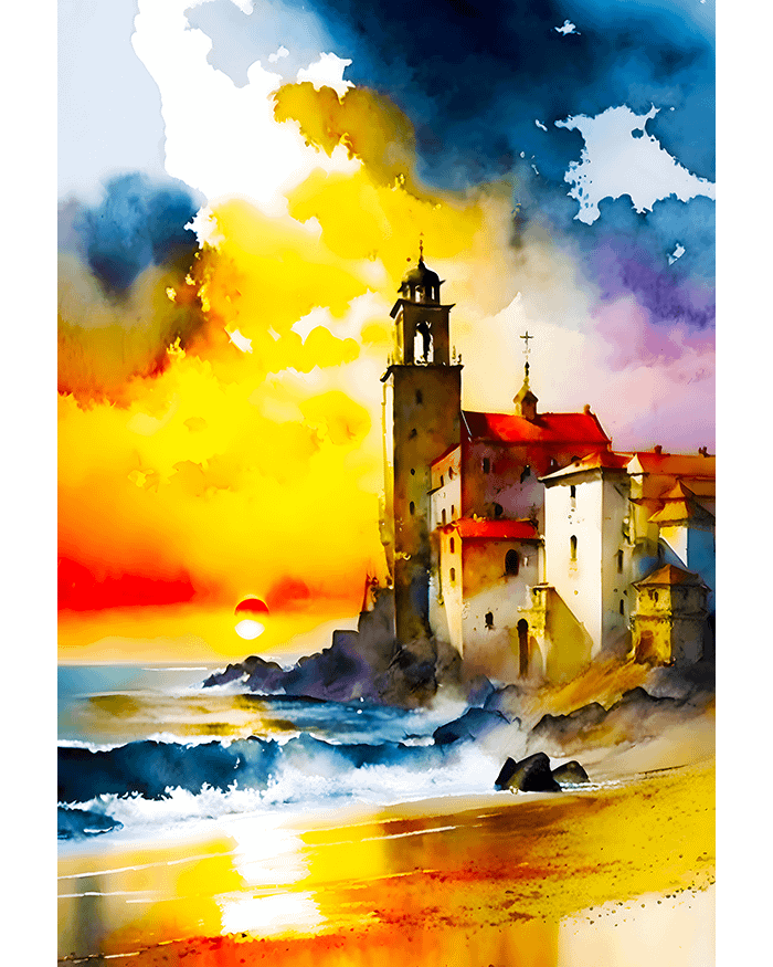 Medieval Lighthouse Poster product image (1)