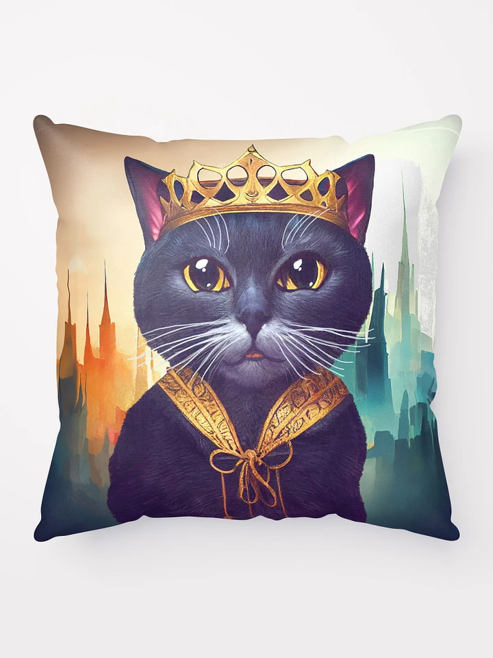 Hail The King - Cat Throw Pillow product image (1)