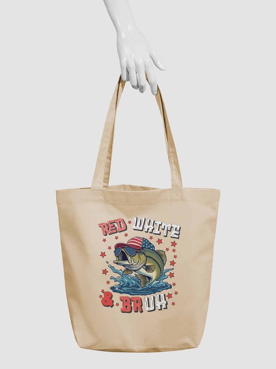 Red White And Bruh Eco-Friendly Tote Bag product image (6)