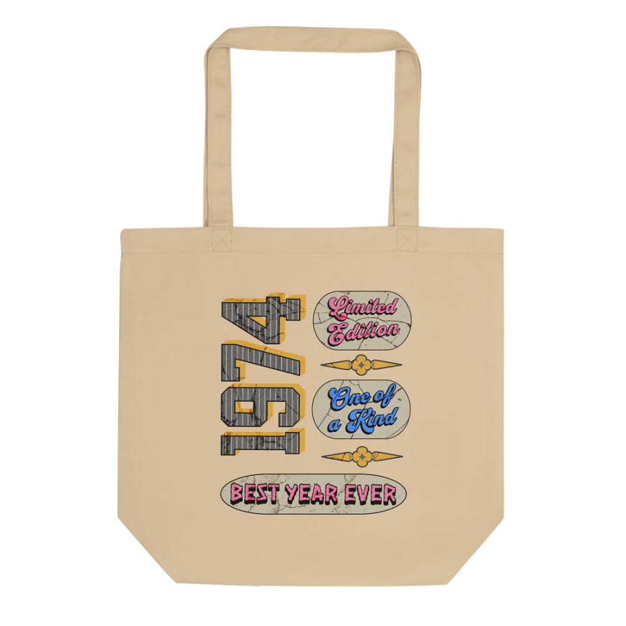 Limited Edition 1974 Eco-Friendly Tote Bag product image (1)