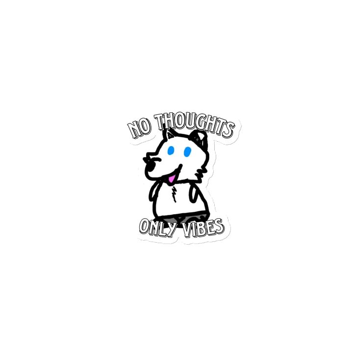 No Thoughts Only Vibes Liffy Die-cut Magnet product image (1)