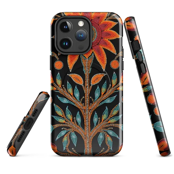Floral Dot Faux-beaded iPhone® MagSafe® Case product image (1)