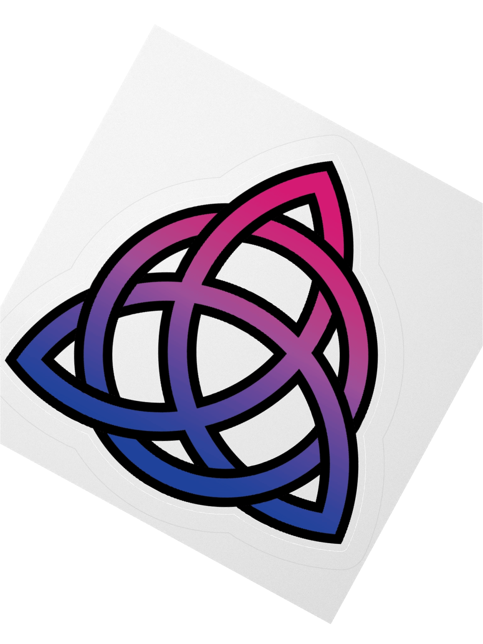 Bisexual Pride Gradient Celtic Knot Sticker product image (5)
