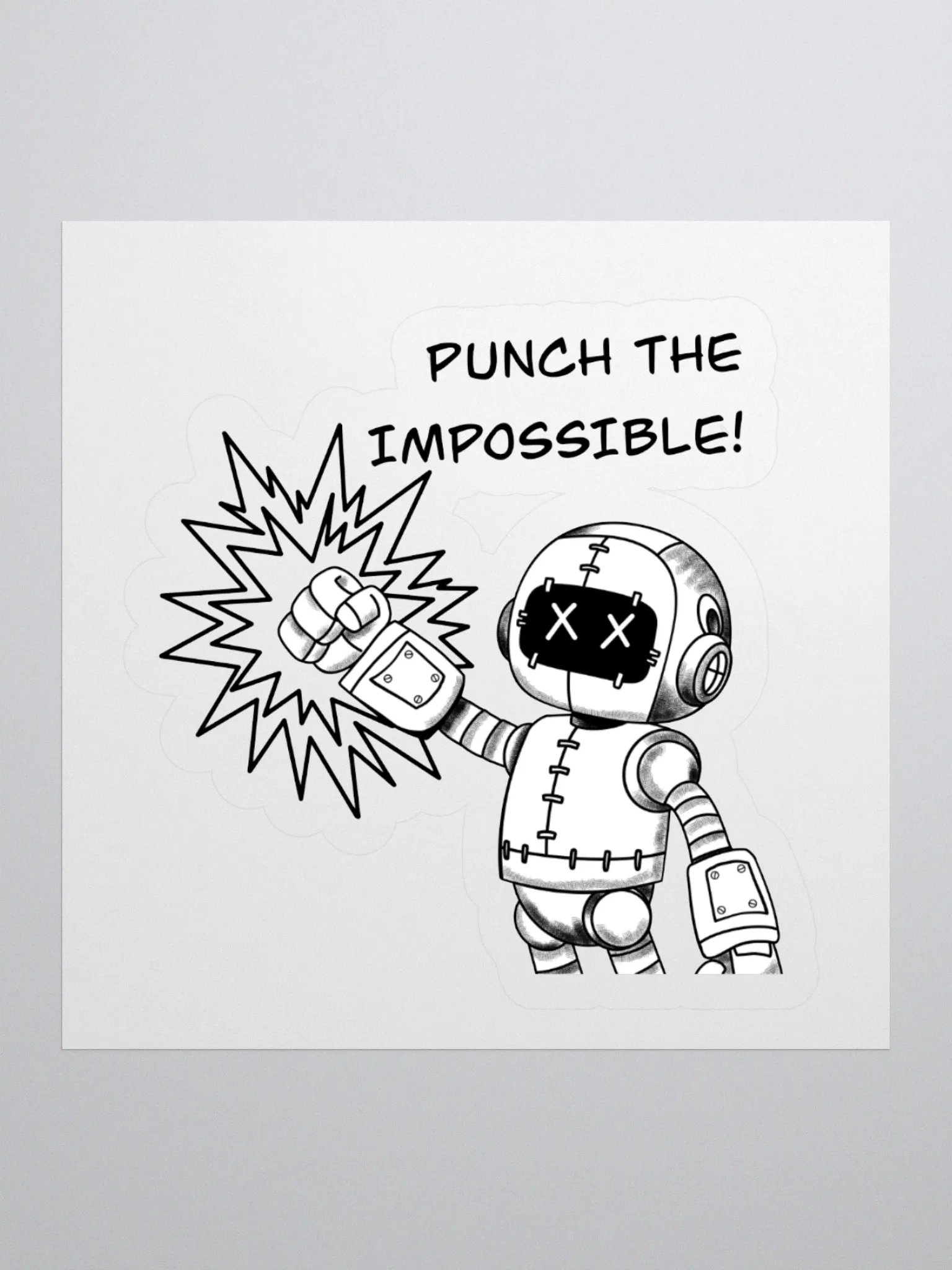 Punch the impossible Kiss Cut Stickers product image (1)