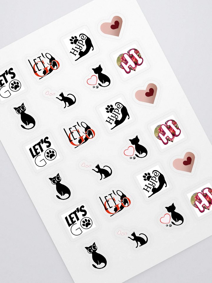 Sticker Sheet Let's Go Hype Love product image (1)