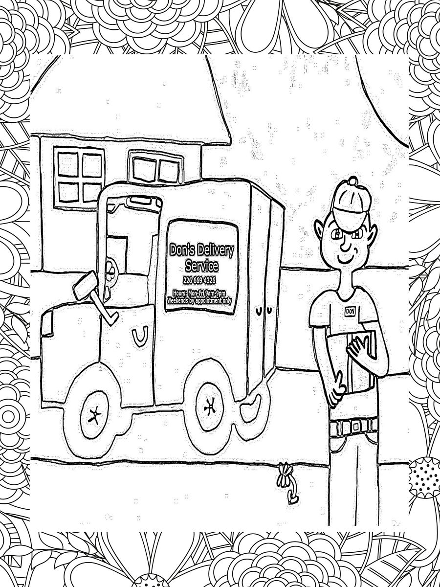 It's a Colorful Life, Cartoon Characters Having Fun, Coloring Book for Adults product image (3)
