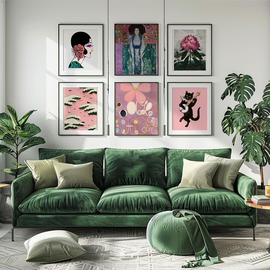 Eclectic Pink Flamingo Gallery Wall Set of 11 DIGITAL Prints product image (3)