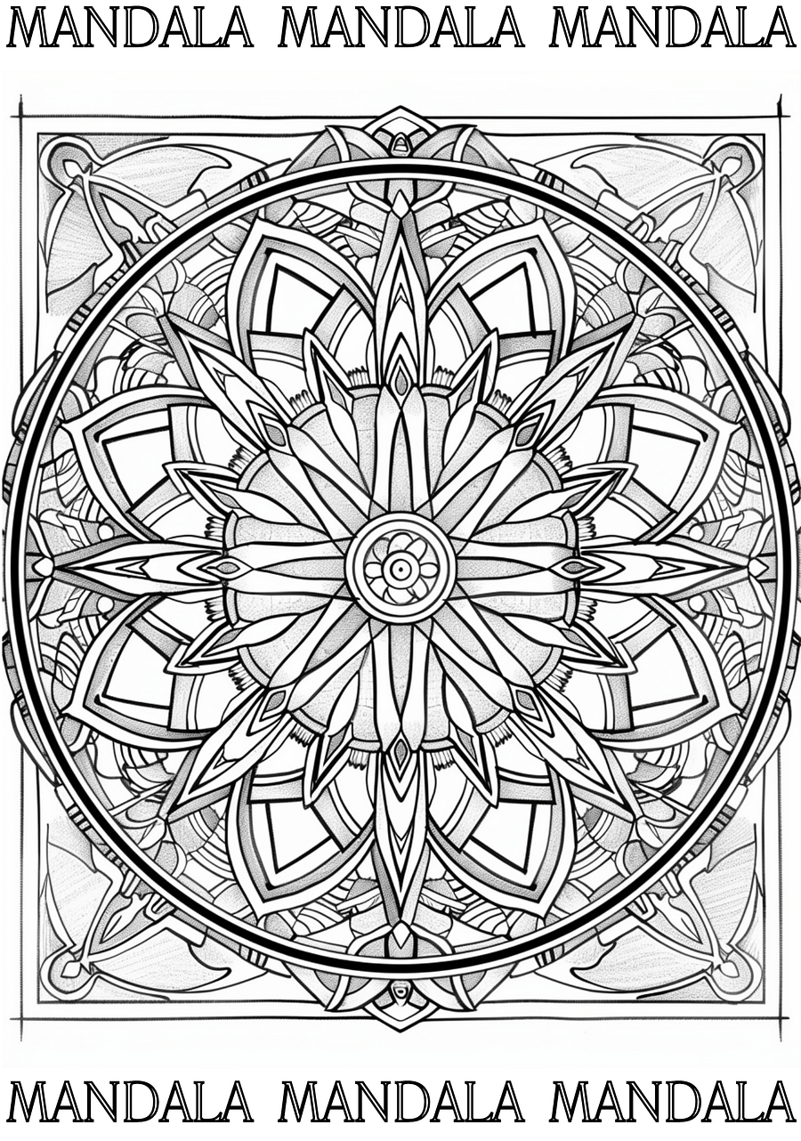 Mandala Coloring Book product image (4)