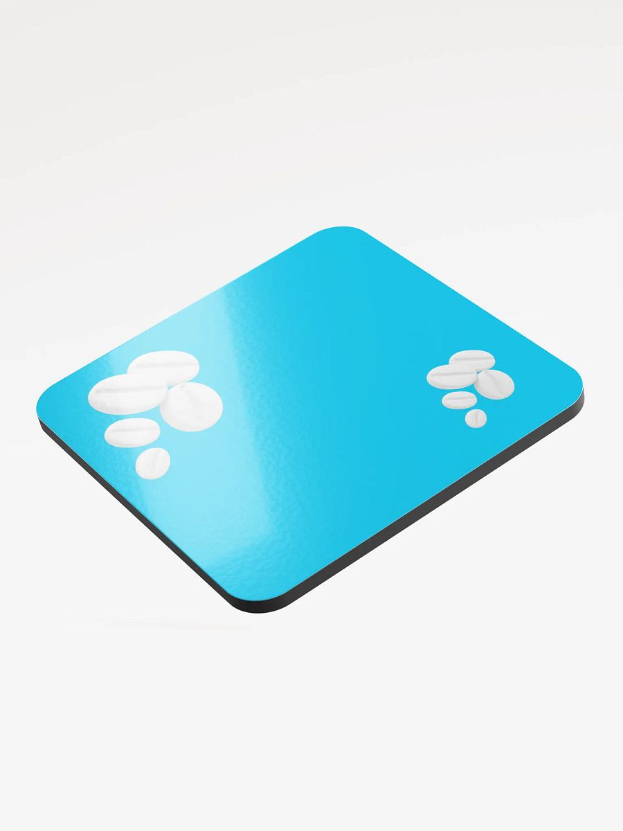 Cyan I Swear They Are Coffee Beans! White Coffee Beans Coaster product image (3)
