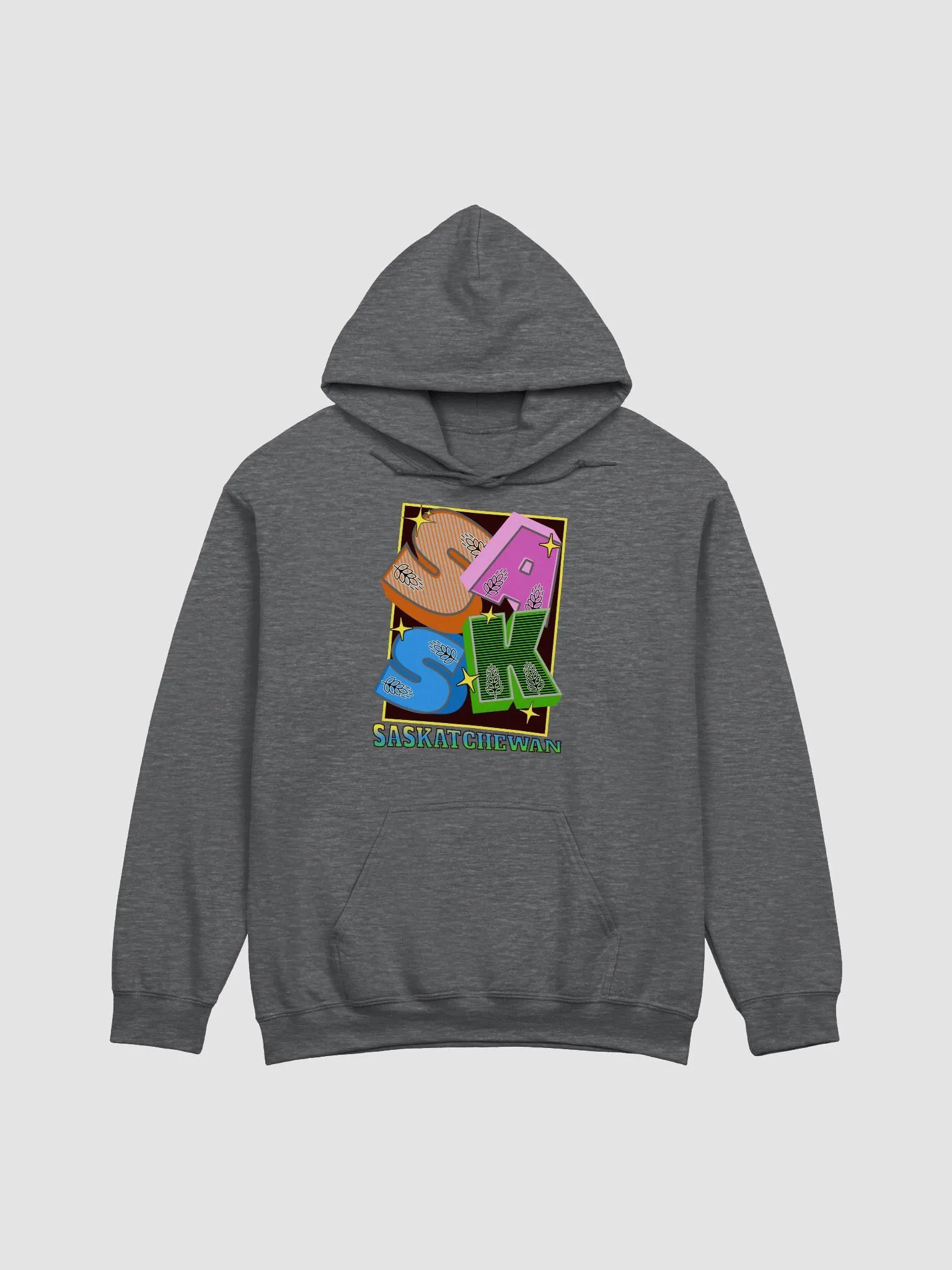 Sask Saskatchewan Block Letter Wheatland Hoodie product image (4)