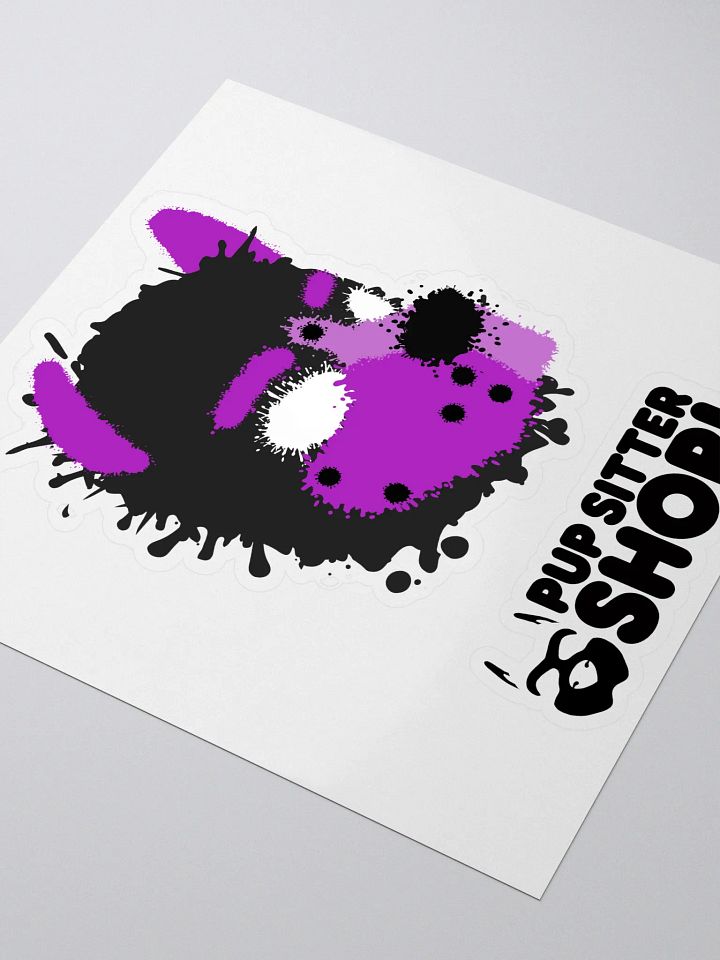 Pup Splatter Sticker - Purple product image (1)