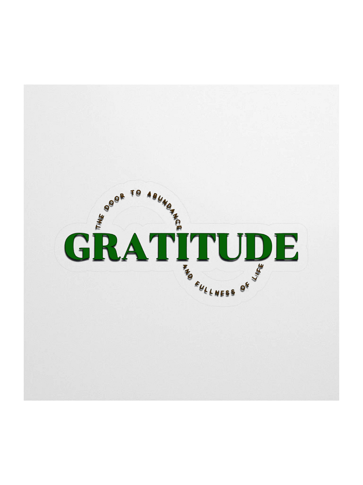 Abundance of Gratitude Kiss Cut Stickers product image (1)