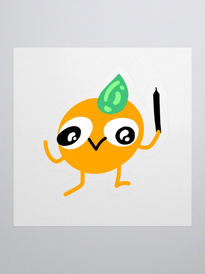 Oranges wuvs art sticker product image (2)