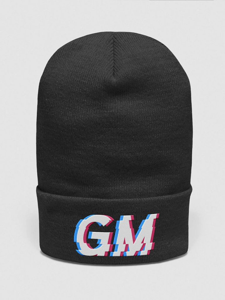 GM Cuffed Black Beanie product image (1)