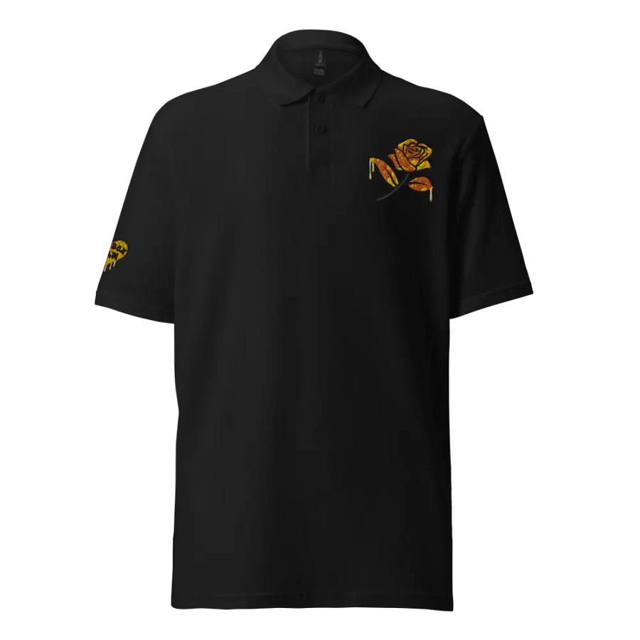 UNISEX HOT BOX FAM JFLOW ROSE DRIP EMOTE POLO product image (1)
