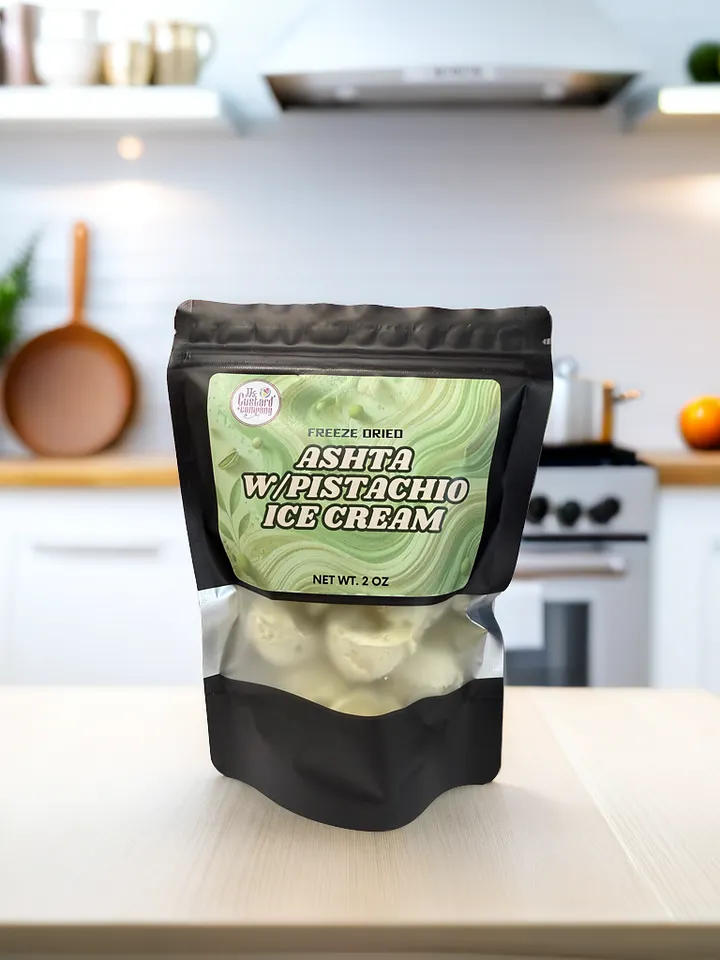 Ashta & Pistachio Freeze Dried Ice Cream 🍨 (2oz) product image (1)