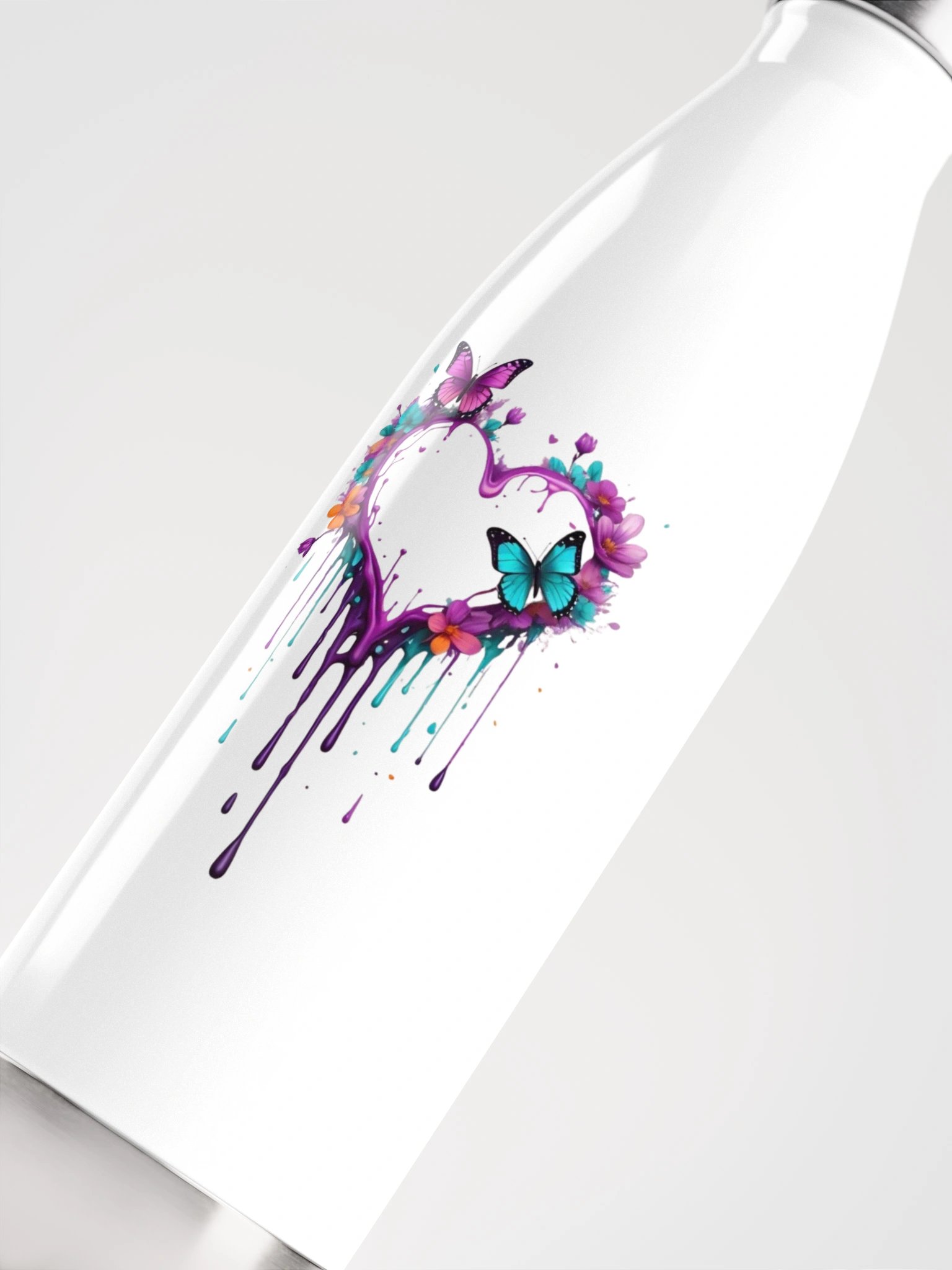 Whimsical Heart Stainless Steel Water Bottle product image (5)
