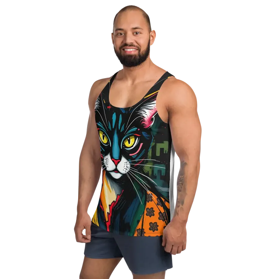Vivid Whiskers All-Over Tank Top product image (2)