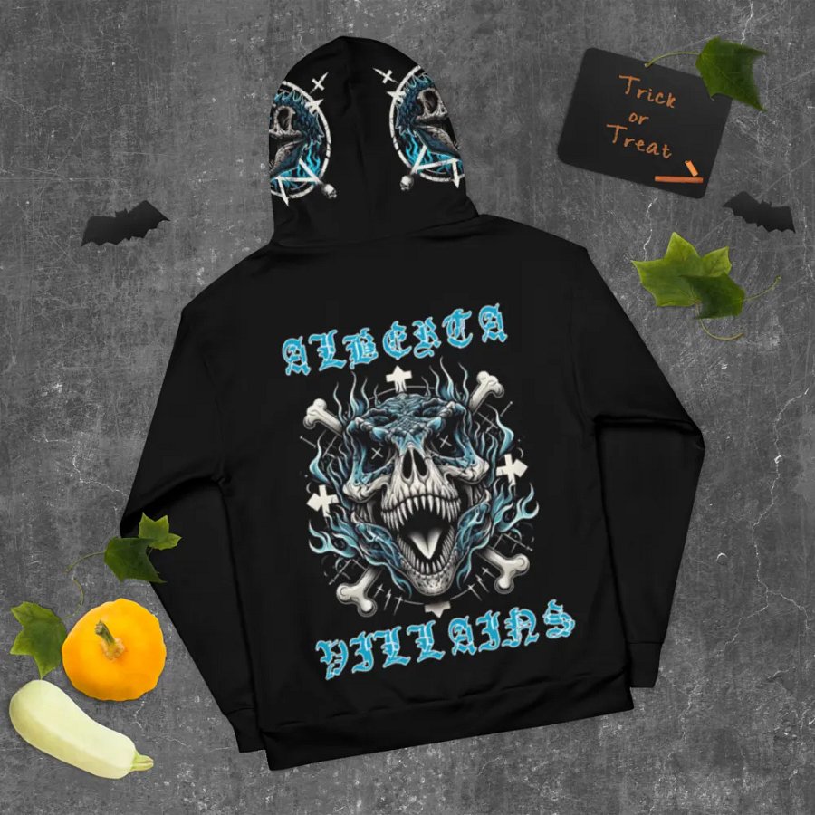 Rock Blue flame all over print hoodie product image (1)